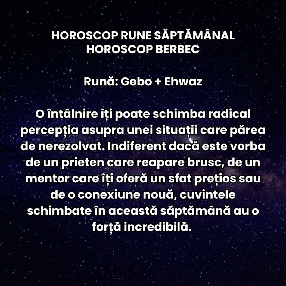Horoscop Rune săptămâna 7-13 aprilie 2025: Vălul de ceață se risipește, pășim către claritate!