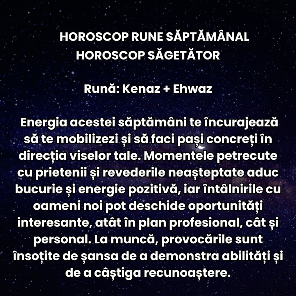 Horoscop Rune săptămâna 6-12 octombrie 2025: Luna Plină ne dă avânt în explorarea posibilităților și afișarea Sinelui autentic