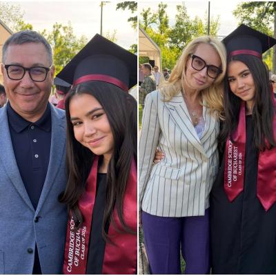 Daciana Sârbu și Victor Ponta, reuniți pentru fiica lor. Irina a absolvit liceul, iar părinții au transmis mesaje emoționante