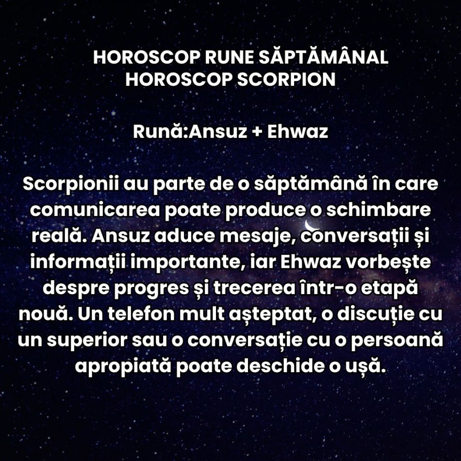 Horoscop Rune săptămâna 19-25 octombrie 2026: Trecutul bate la ușă insistent! Zodiile se pot confrunta cu cele mai mari temeri