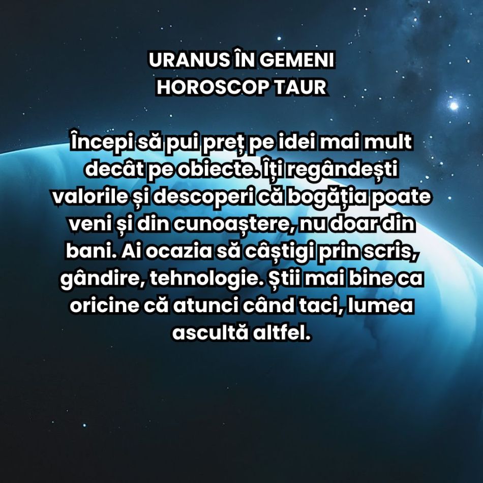 Uranus în Gemeni (2025–2033) aduce revoluția minții + renașterea comunicării. Tot ce am gândit și am crezut până acum se schimbă