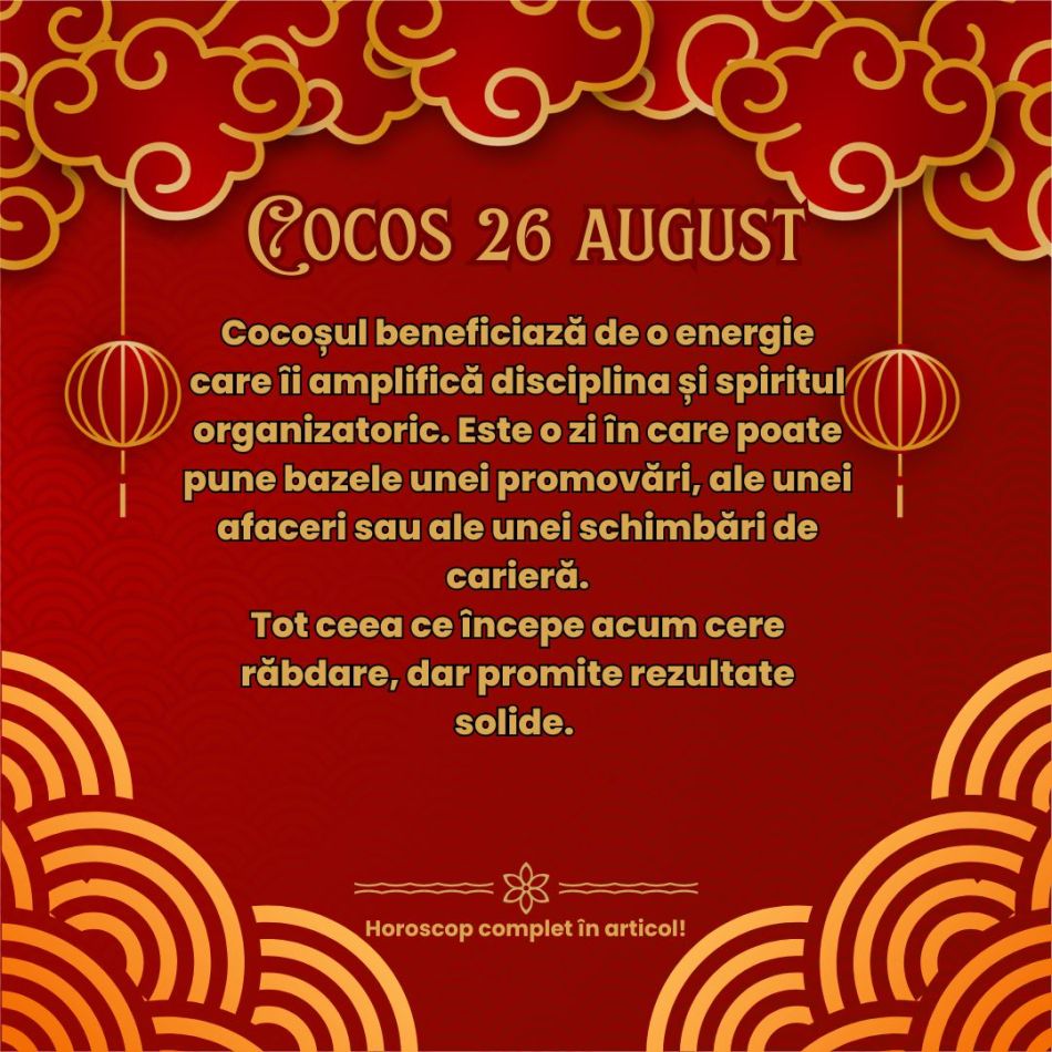 Horoscop chinezesc, 26 august: Ziua Maimuței de Apă deschide porțile succesului. Pentru 5 zodii, destinul începe să se rescrie