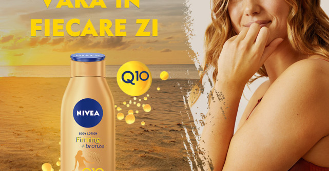 Trăiește vara în fiecare zi cu produsele pentru fermitate NIVEA Q10!