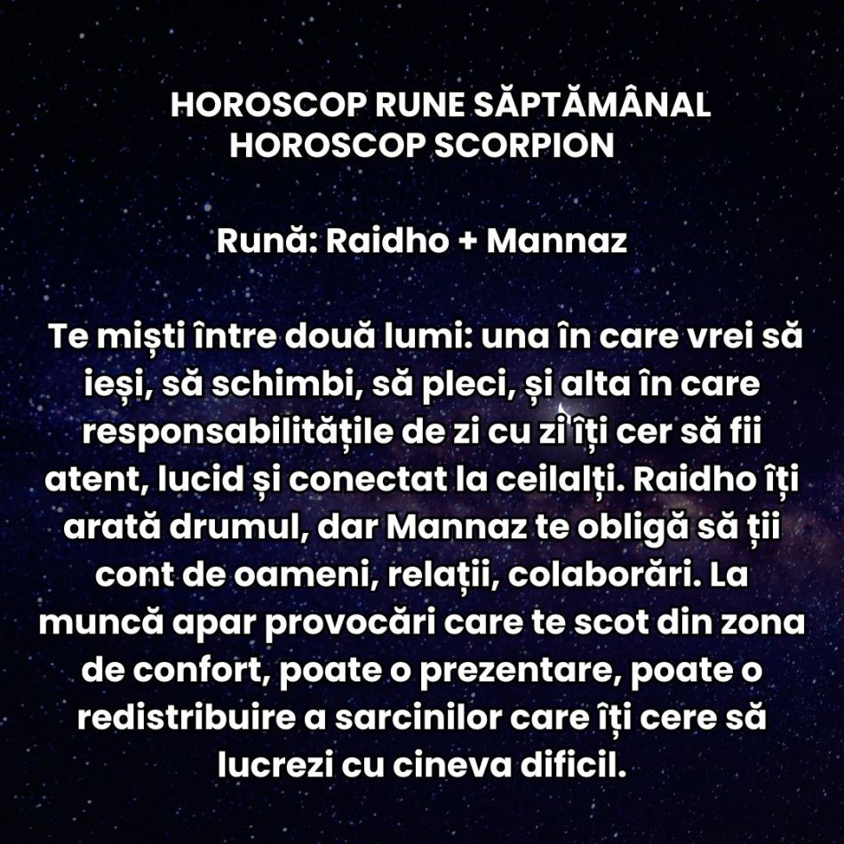 Horoscop Rune săptămâna 19-25 ianuarie 2026: Pare că accelerăm rapid spre progres, dar ne lovim de blocaje inexplicabile 