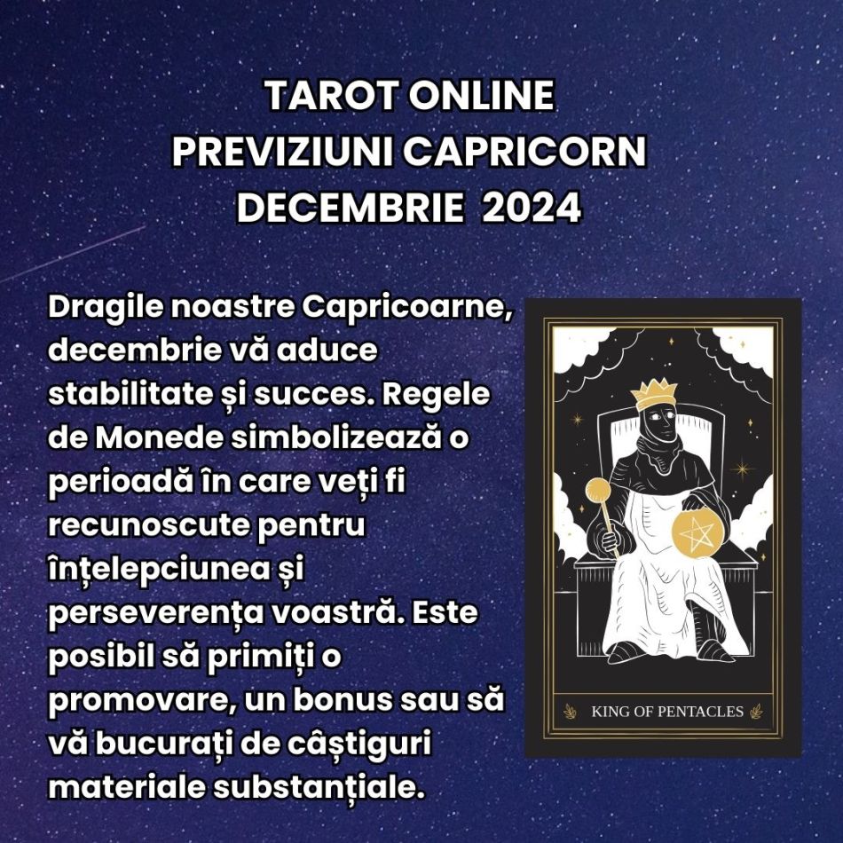 Tarot Online Decembrie 2024: Previziunile Universului pentru fiecare zodie în ultima lună a anului! Cum pășim în noul capitol?
