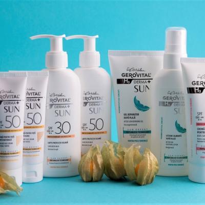Farmec modernizează gama de dermatocosmetice solare Gerovital H3 Derma+ SUN 