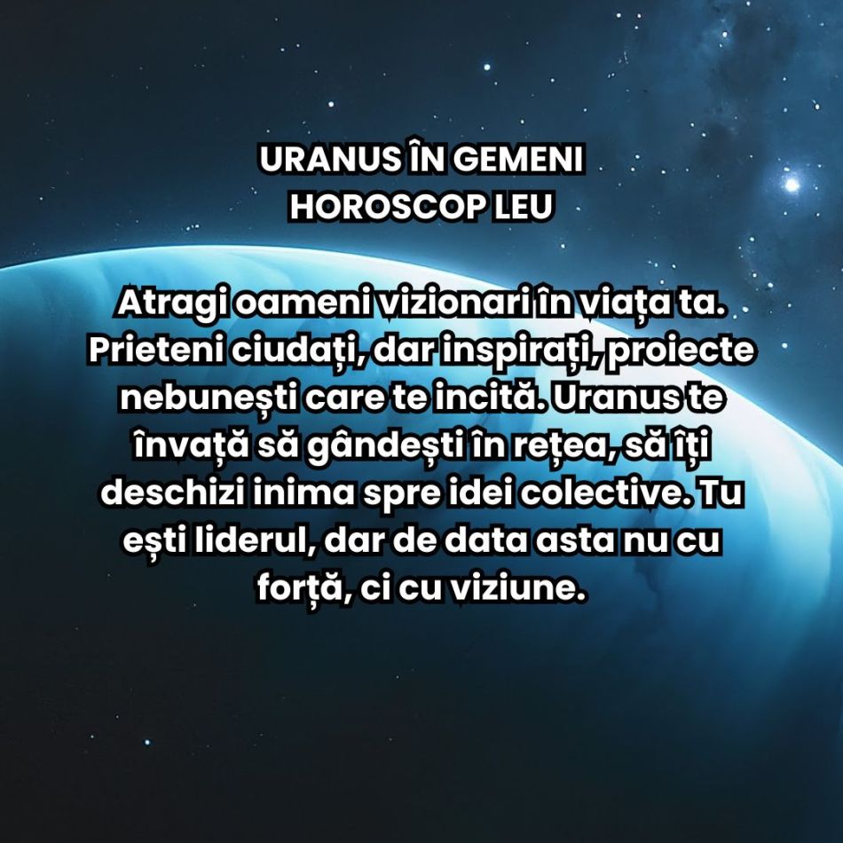 Uranus în Gemeni (2025–2033) aduce revoluția minții + renașterea comunicării. Tot ce am gândit și am crezut până acum se schimbă