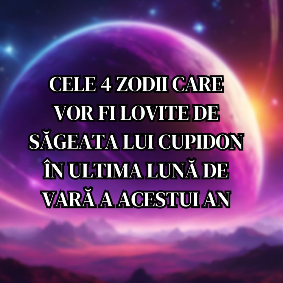 Cele 4 zodii care vor fi lovite de săgeata lui Cupidon în ultima lună de vară a acestui an