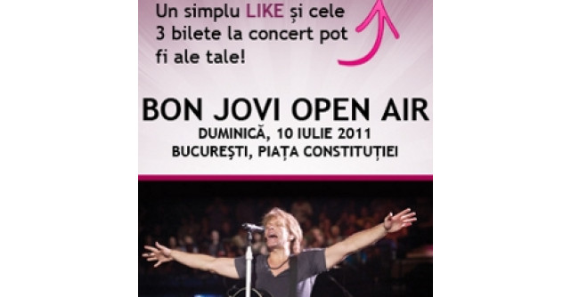 CONCURS: Castiga bilete la concertul BON JOVI