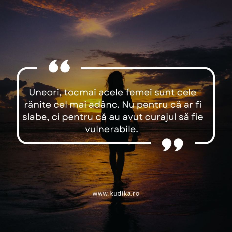 Dacă o iubești, nu îi frânge inima femeii care îți oferă totul. Într-o zi vei regreta amarnic. E atât de simplu!