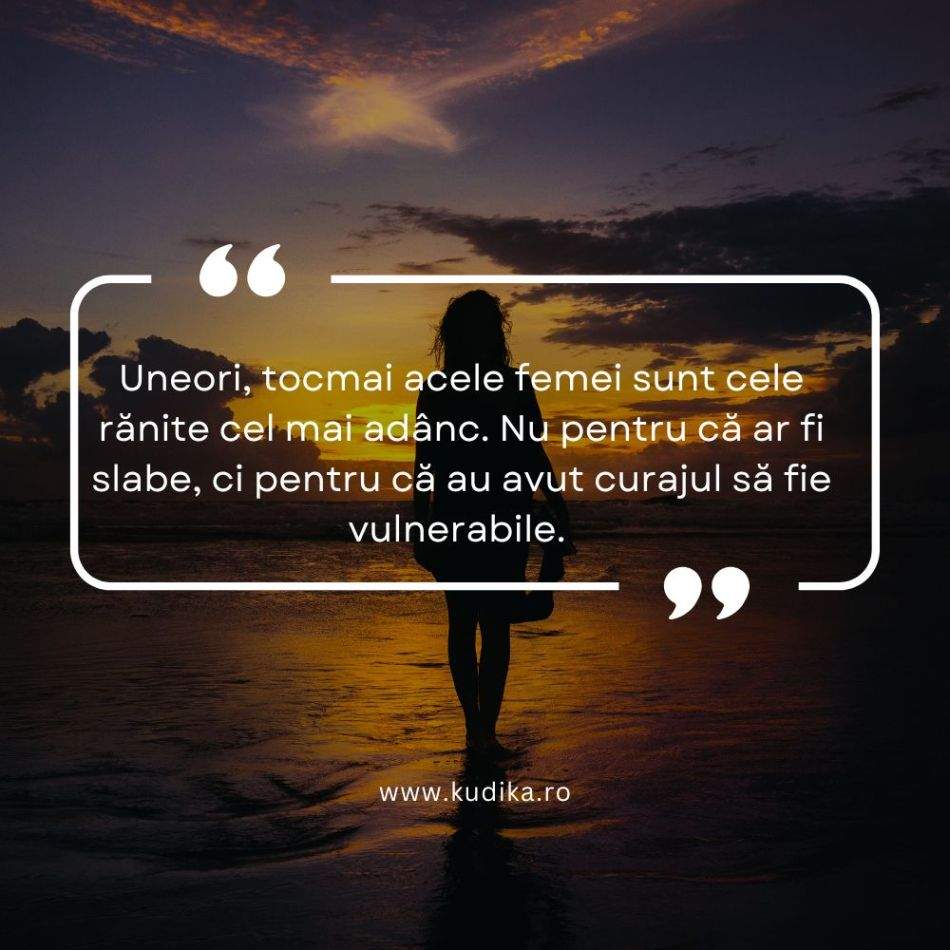 Dacă o iubești, nu îi frânge inima femeii care îți oferă totul. Într-o zi vei regreta amarnic. E atât de simplu!