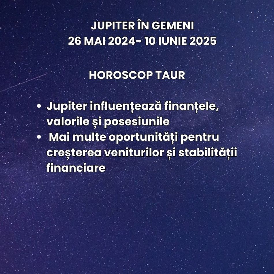  Jupiter, Marele Benefic, se mută în Gemeni. Cum îți schimbă norocul?