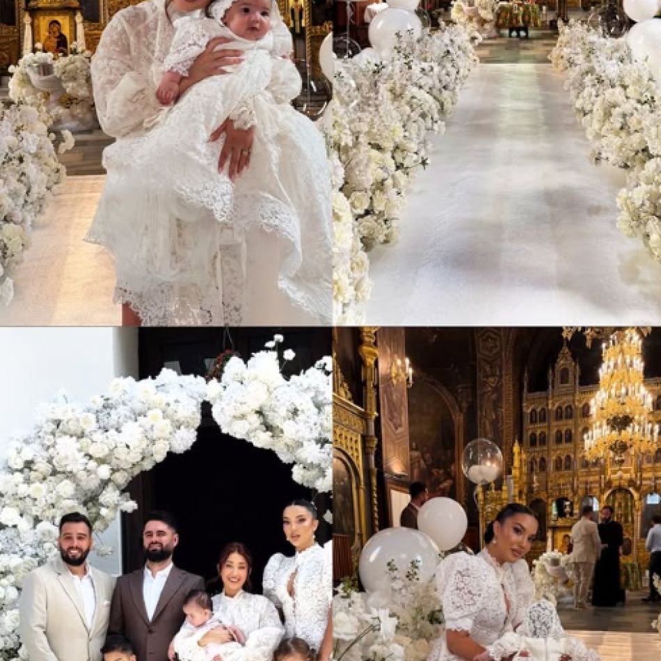 Larisa Udilă și Alexandru Ogică și-au botezat fetița, pe micuța Asia. Petrecere de poveste cu Andra și Theo Rose pe scenă