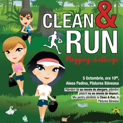 Clean and Run, cea mai mare campanie de plogging din România are loc  în Pădurea Băneasa