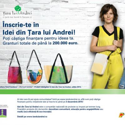 Finantari in valoare de 200.000 de euro oferite de OMV Petrom in competitia Idei din Tara lui Andrei
