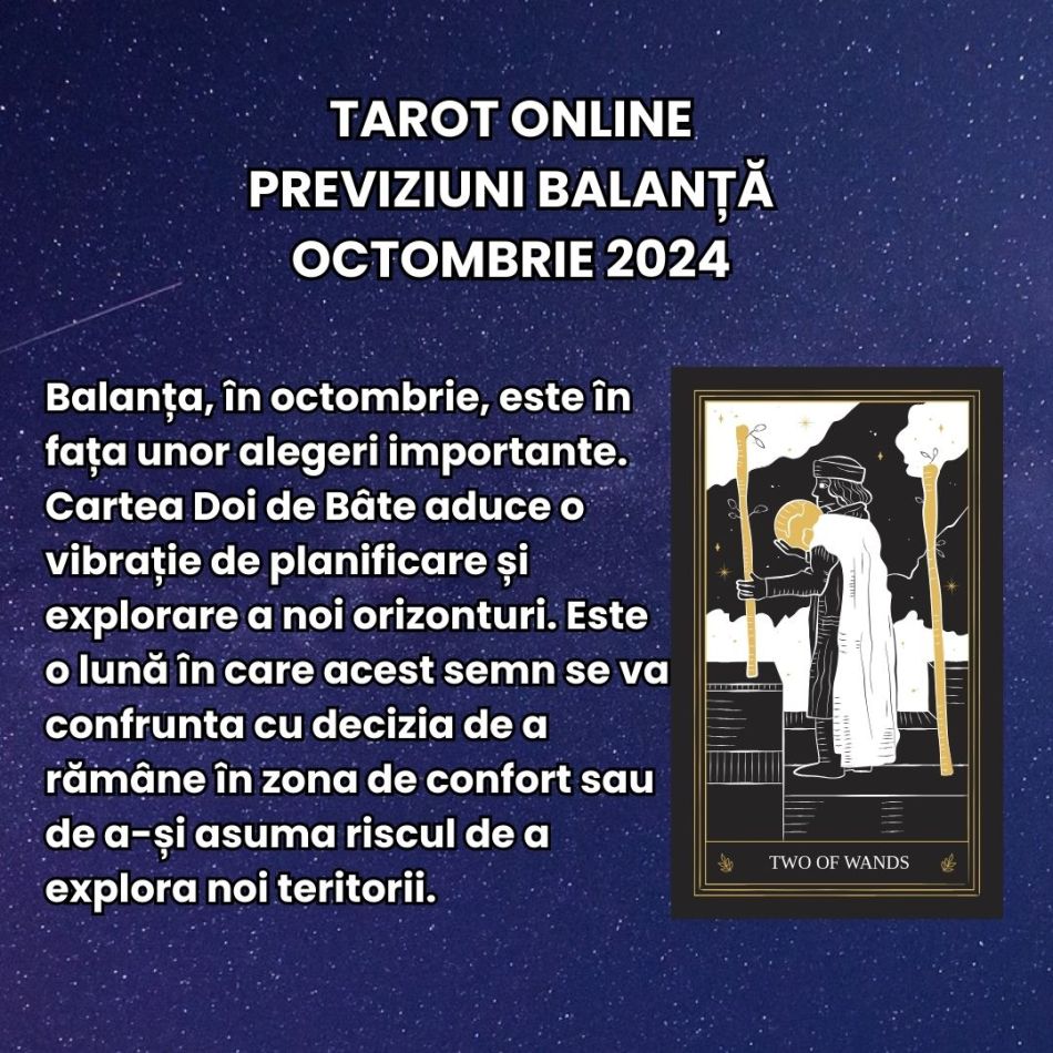Tarot online: Previziunile Universului în luna octombrie 2024 pentru zodia ta! Încotro te îndeamnă cărțile?