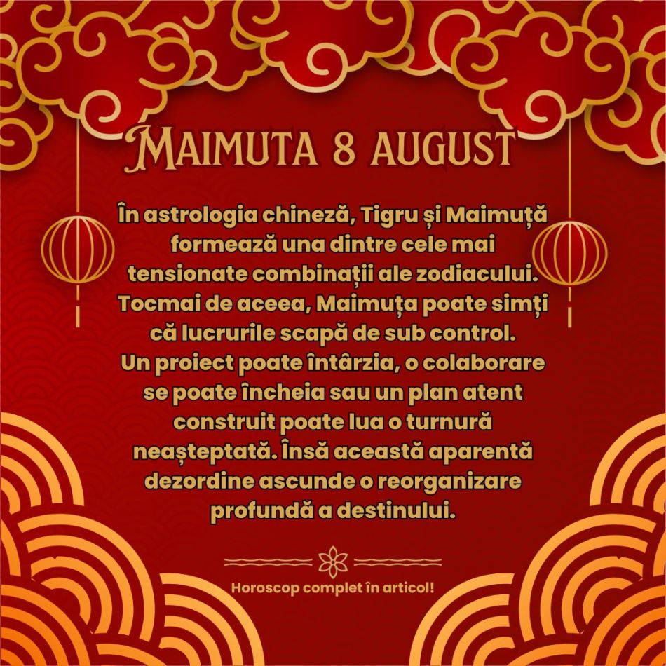 8 august 2026: Ziua Distrugerii schimbă destine. Tigrul de Lemn rupe lanțurile trecutului pentru 5 zodii din zodiacul chinezesc