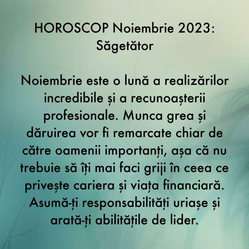 Horoscop noiembrie 2023: Ultima lună de toamnă deschide uși nebănuite pentru toate zodiile. Liniștea ne inundă sufletele