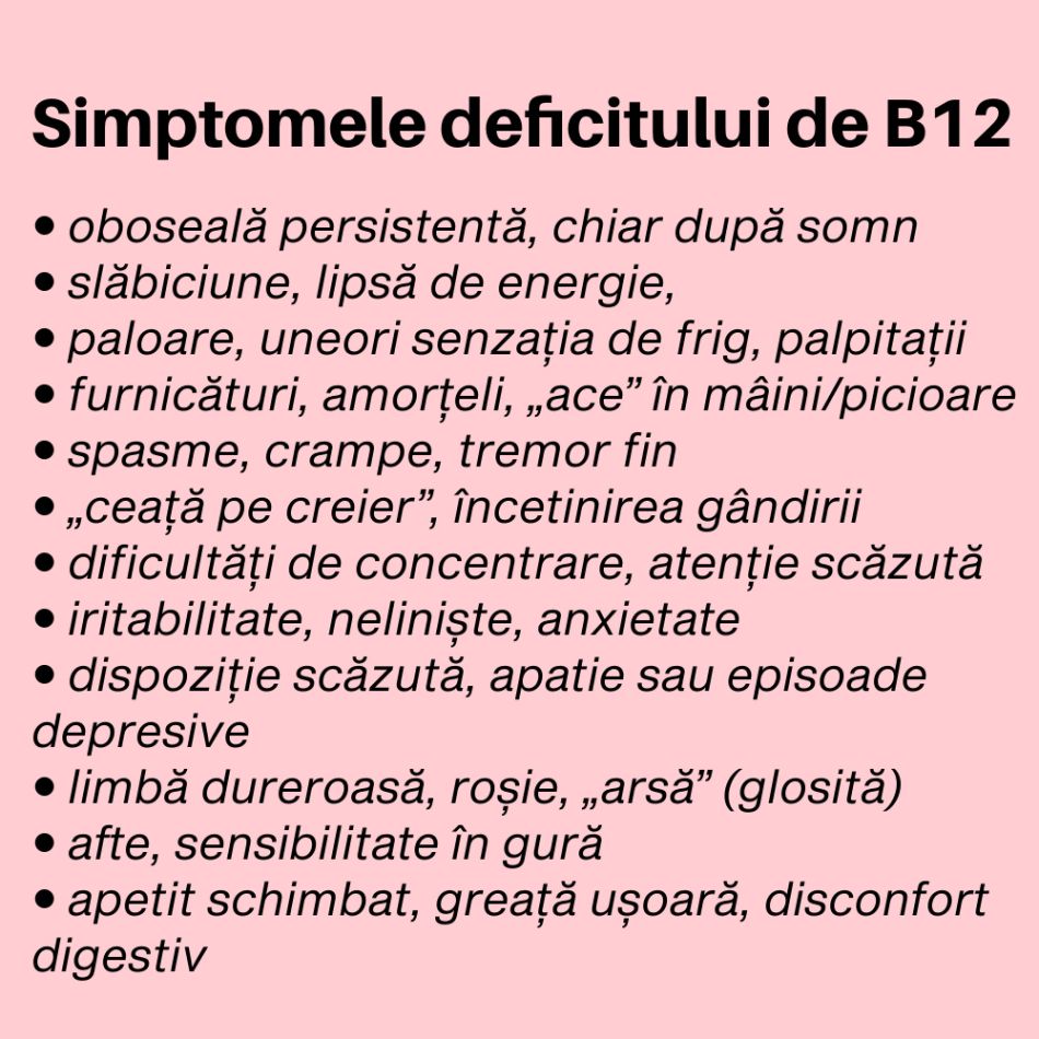 Stres, anxietate sau deficit de B12? Simptomele capcană care imită stresul, dar pot avea altă cauză