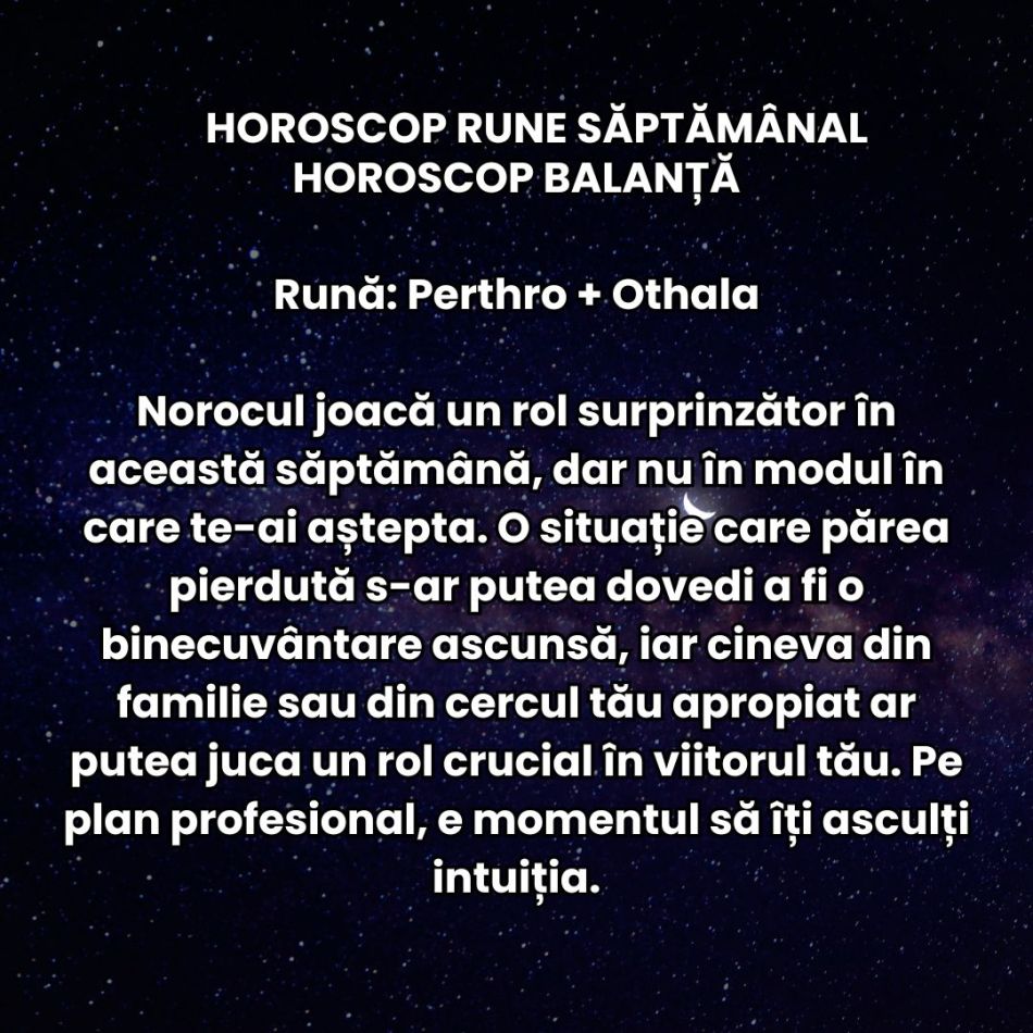 Horoscop Rune săptămâna 7-13 aprilie 2025: Vălul de ceață se risipește, pășim către claritate!