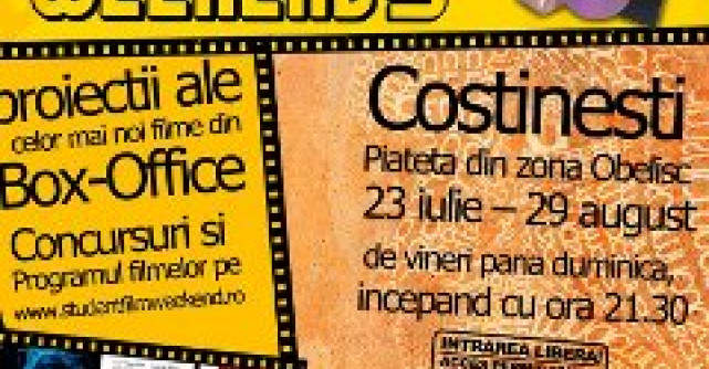 A cincea saptamana de StudentFilmWeekend aduce din nou filmele bune la malul marii