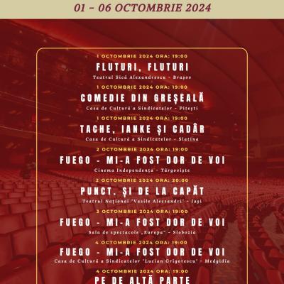 ProTicket aduce pe scenă o varietate de spectacole în prima săptămână din octombrie