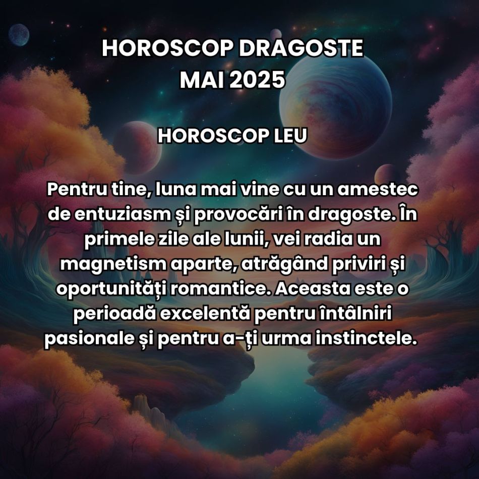 Horoscop Dragoste Mai 2025: Între furtuni emoționale și pasiuni mistuitoare, iubirea ne trece prin probele destinului
