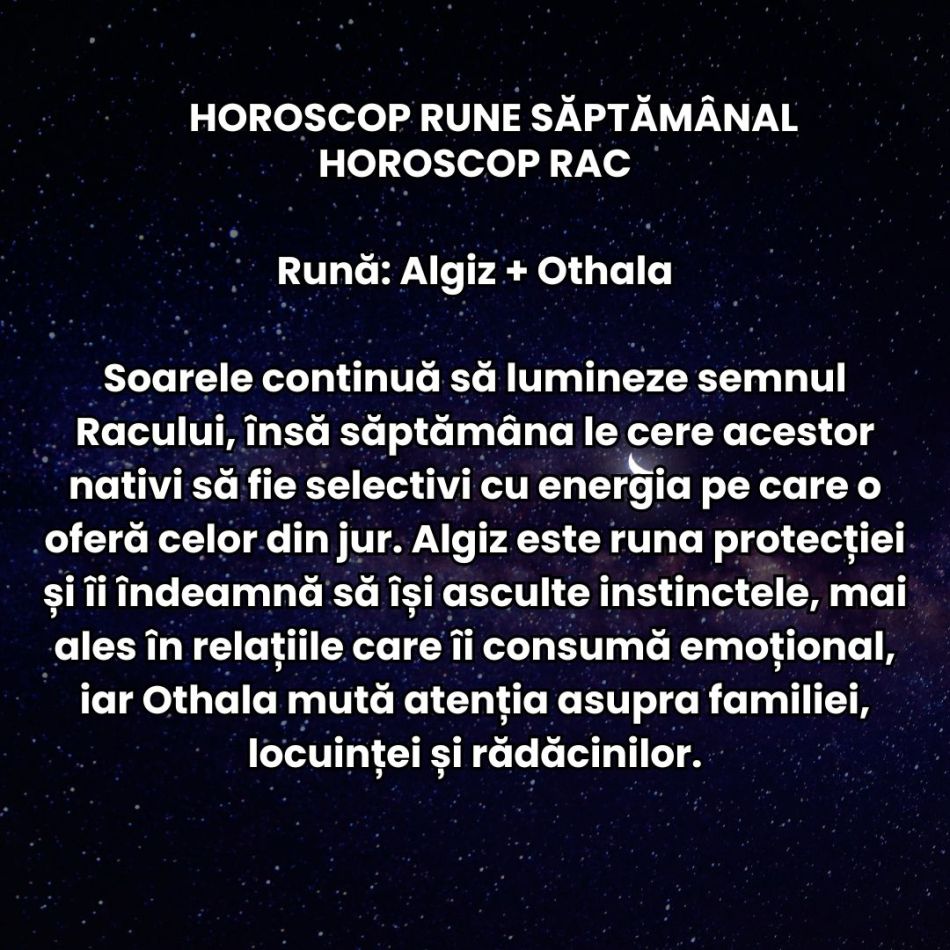 Horoscop Rune săptămâna 6-12 iulie 2026: Ne așteaptă planuri puse la încercare, teste și adevăruri dezgropate
