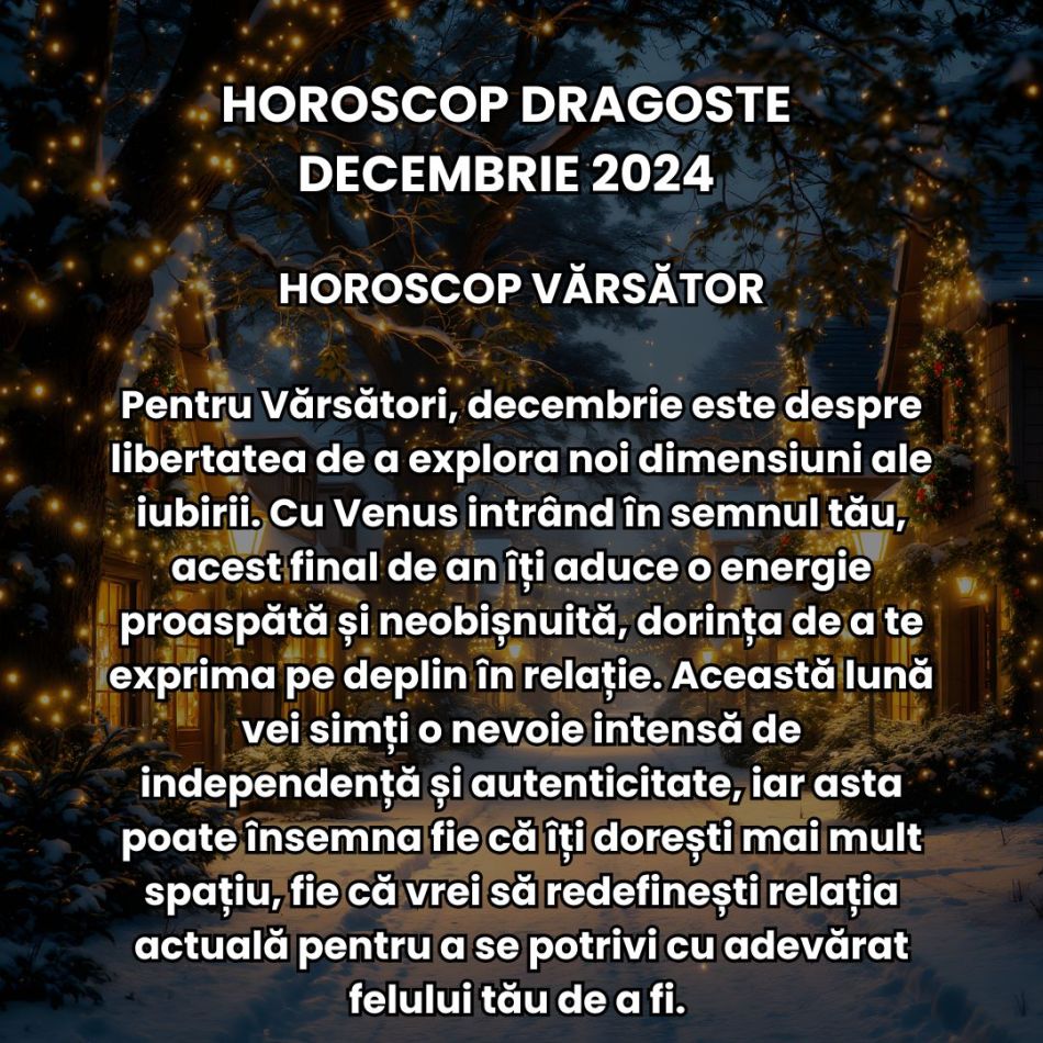 Horoscop Dragoste decembrie 2024: La final de an, ceața se ridică, iar adevărul din spatele relațiilor noastre este dezvăluit