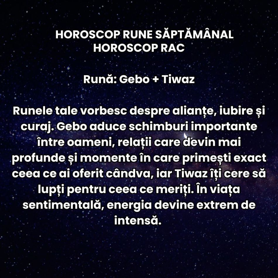 Horoscop Rune săptămâna 18-24  mai 2026: Atmosfera este vie, rapidă, aproape electrică. Relațiile fragile pot deveni tensionate
