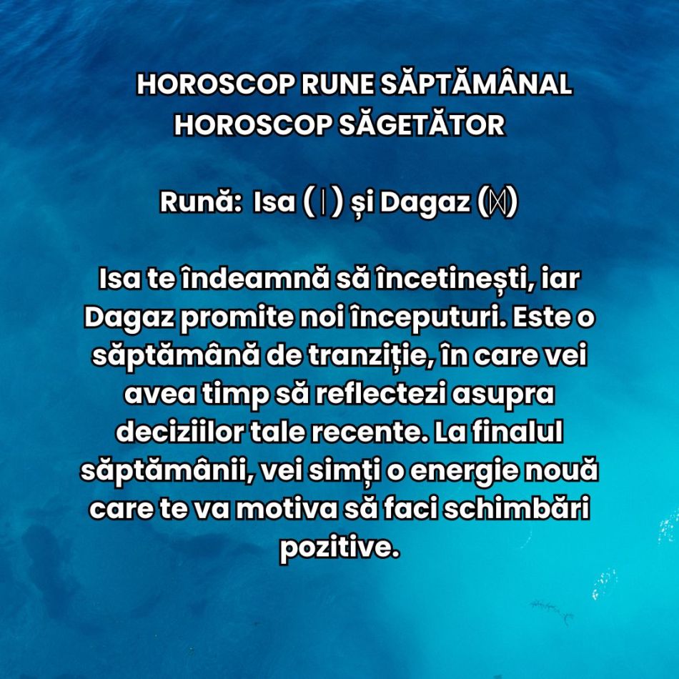 Horoscop Rune săptămâna 2-8 decembrie 2024: Deschide porțile transformării în luna decembrie!