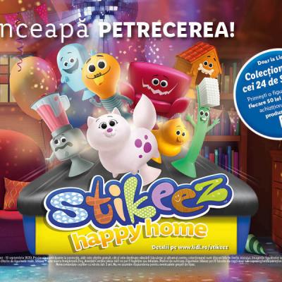 Lidl lanseaza noua colectie Stikeez Happy Home, impreuna cu primul filtru pentru Instagram sub forma unui joc animat