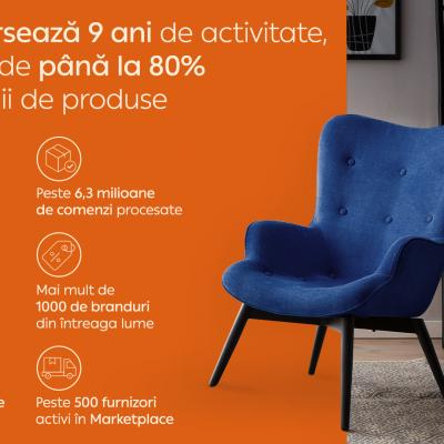 Peste 1,1 milioane de clienți și reduceri de până la 80% la aniversarea a 9 ani de Vivre
