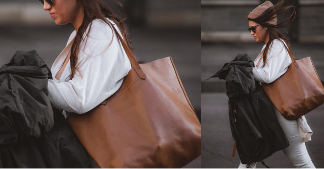 Geanta tip sacoșă este versatilă și de efect în orice stil