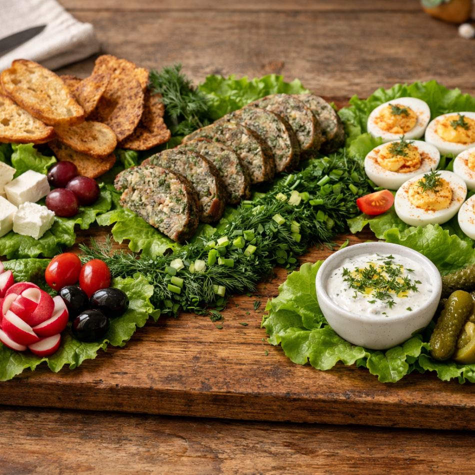 5 idei de decor pentru platou aperitiv de Paște: compoziții culinare pe cât de spectaculoase, pe atât de gustoase