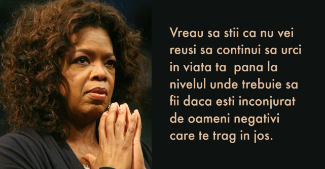 Oprah Winfrey: A trebuit sa fac o curatenie in viata mea