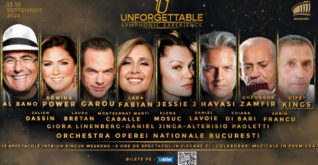 Jessie J vine în premieră la București alături de Lara Fabian, Havasi, Garou, Al Bano și mulți alții la Unforgettable Festival 