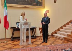 Actrița Kristina Cepraga a primit titlul de Cavaler al Ordinului Stelei Italiei!