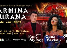 CARMINA BURANA – cu tenorul Ştefan von Korch în linia solistică - în premieră în aer liber în Bucureşti, pe 17 iulie 2026