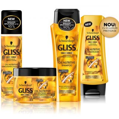 Spune adio varfurilor despicate cu noua gama Oil Nutritive de la GLISS