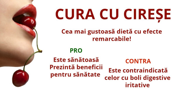 CURA cu CIRESE: cea mai gustoasa dieta cu efecte remarcabile!