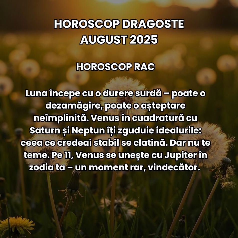 Horoscop Dragoste August 2025: Iubirea vine cu claritate brutală. Relațiile sunt provocate de neînțelegeri, amânări, temeri