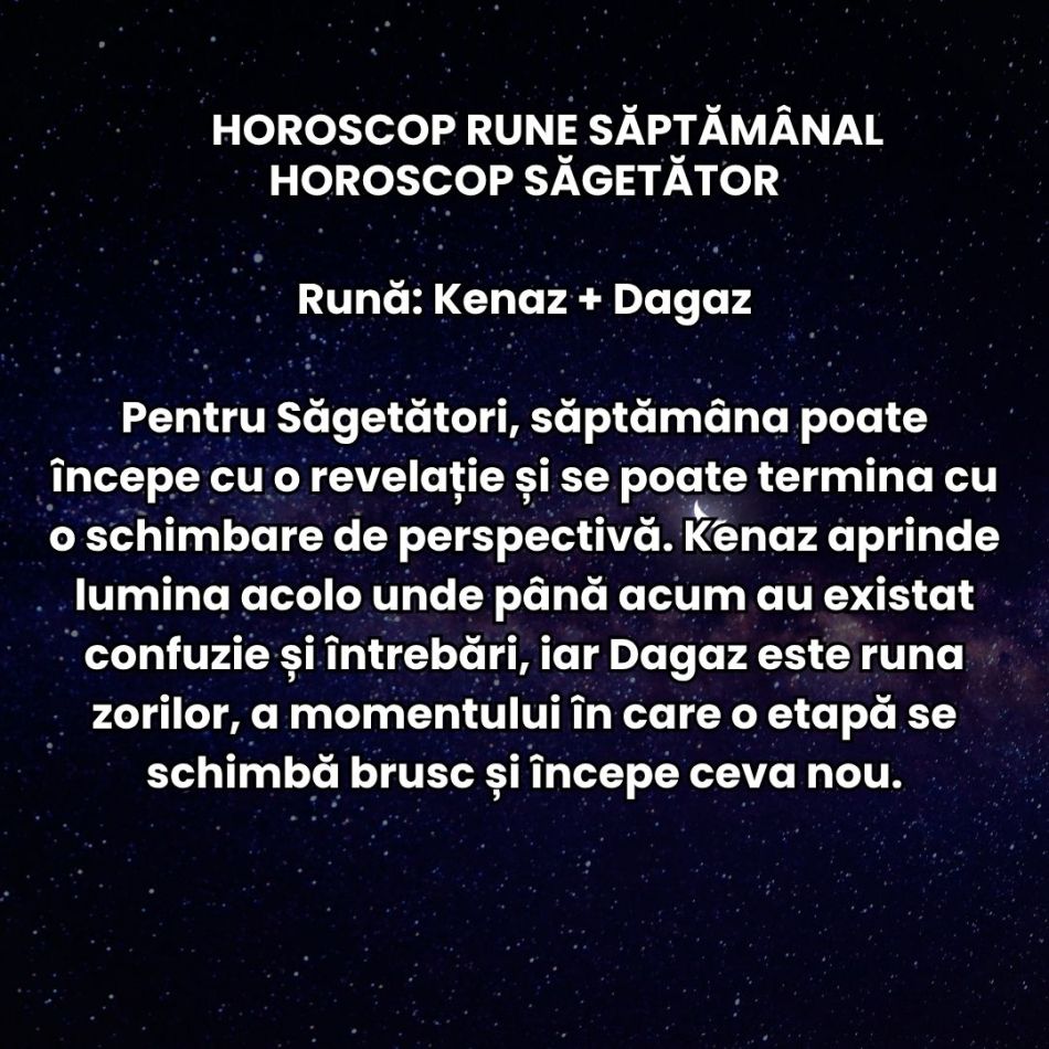Horoscop Rune săptămâna 14-20 septembrie: Momentele electrizante trezesc în noi părți pe care le credeam uitate! 