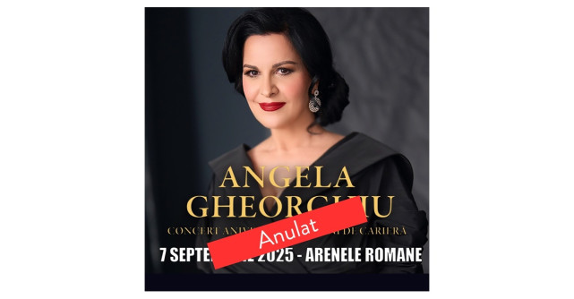 Concertul aniversar Angela Gheorghiu – 35 de ani de excelență nu va mai avea loc. Alternative pentru spectatorii cumpărători