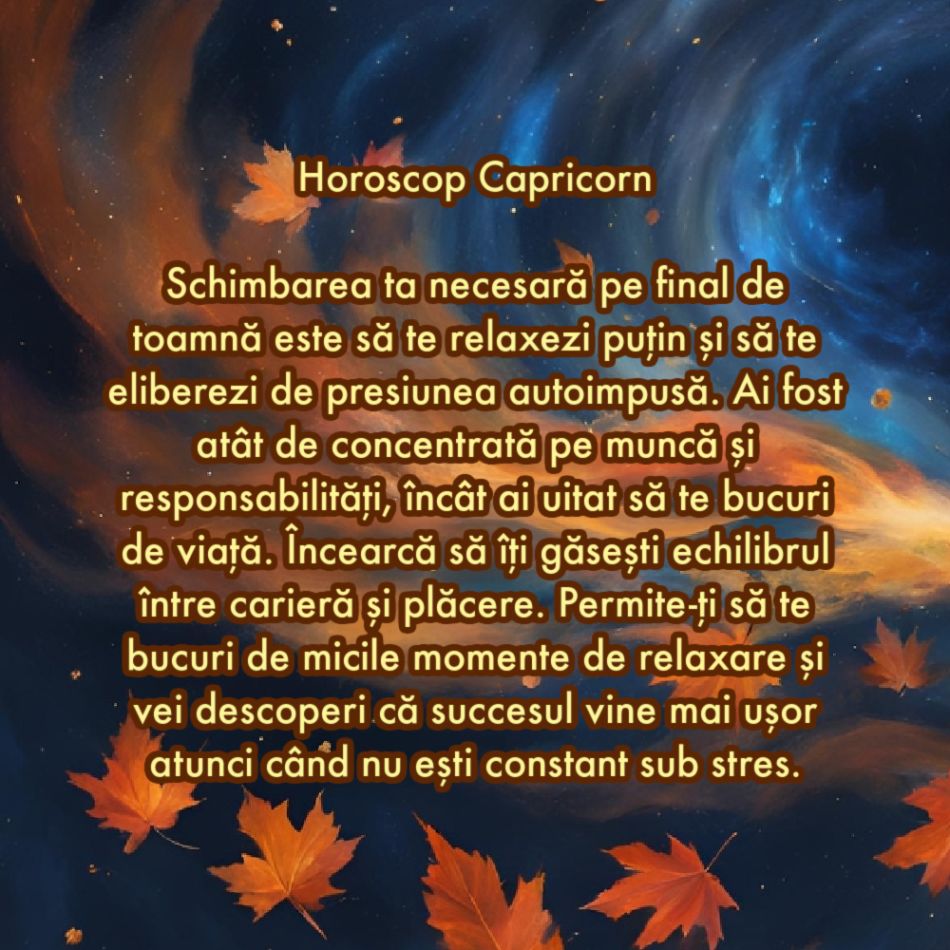 Care este schimbarea de care ai nevoie pe final de toamnă în funcție de zodia în care te-ai născut