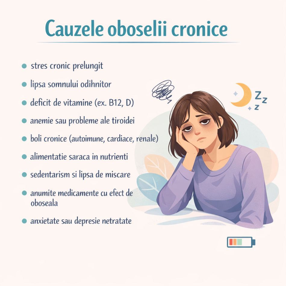 Oboseală cronică? Tot ce ar trebui să știi: de la simptome și cauze la tratament și management al energiei