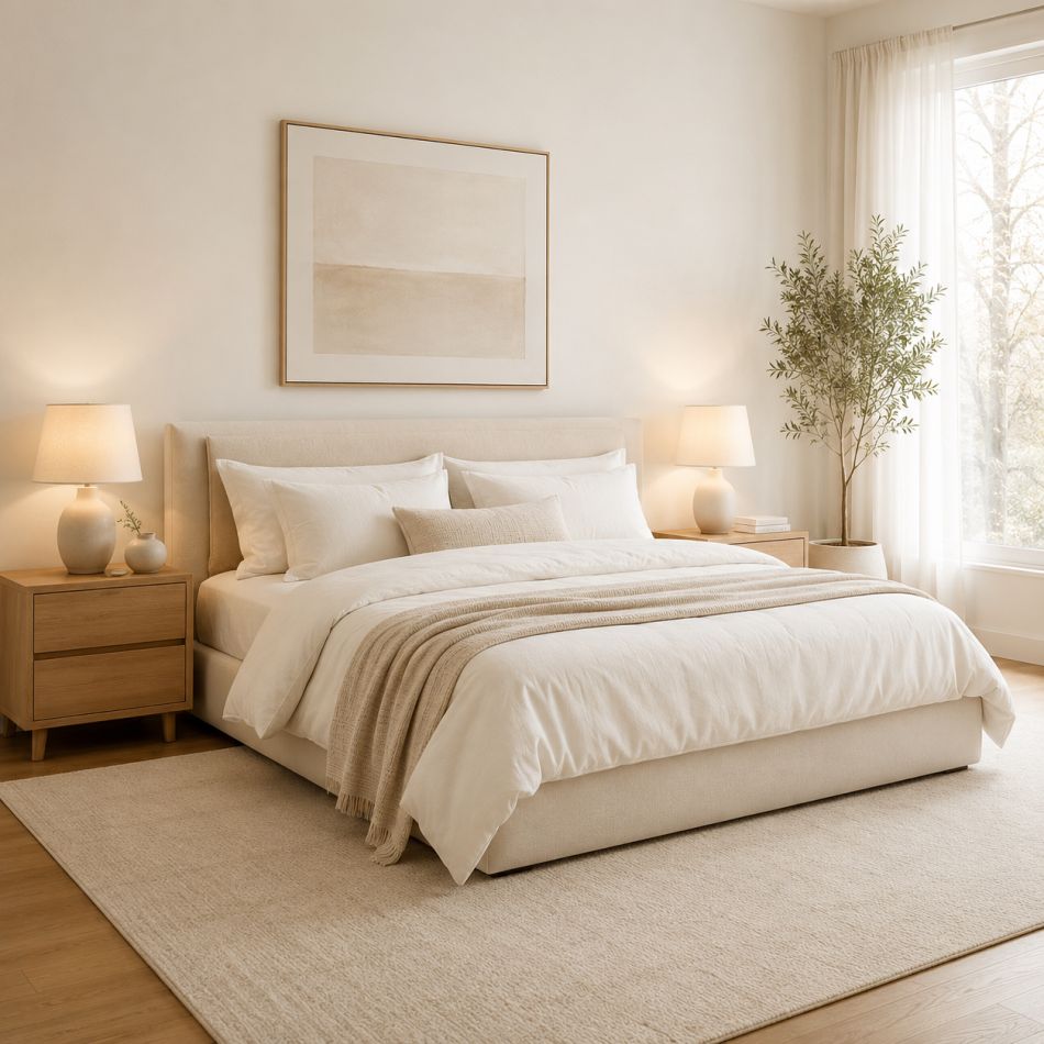 Dormitorul care te ajută să dormi mai bine: lumină, textile, culori, ordine