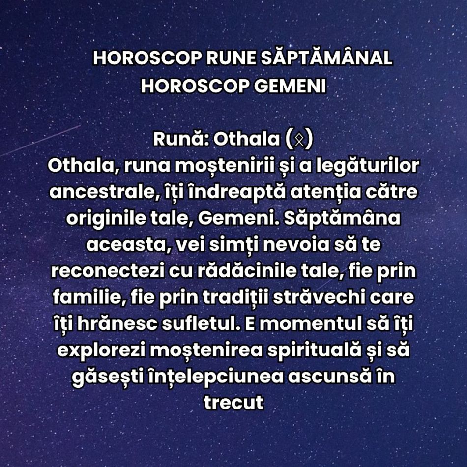 Horoscop Rune săptămâna 7-13 octombrie 2024: Unde îți vei îndrepta atenția?