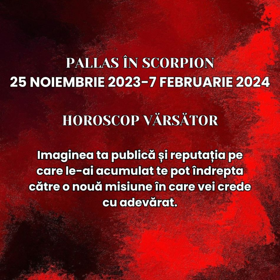 Pallas în Scorpion: Simțul dreptății ne este activat și ne aduce schimbări profunde
