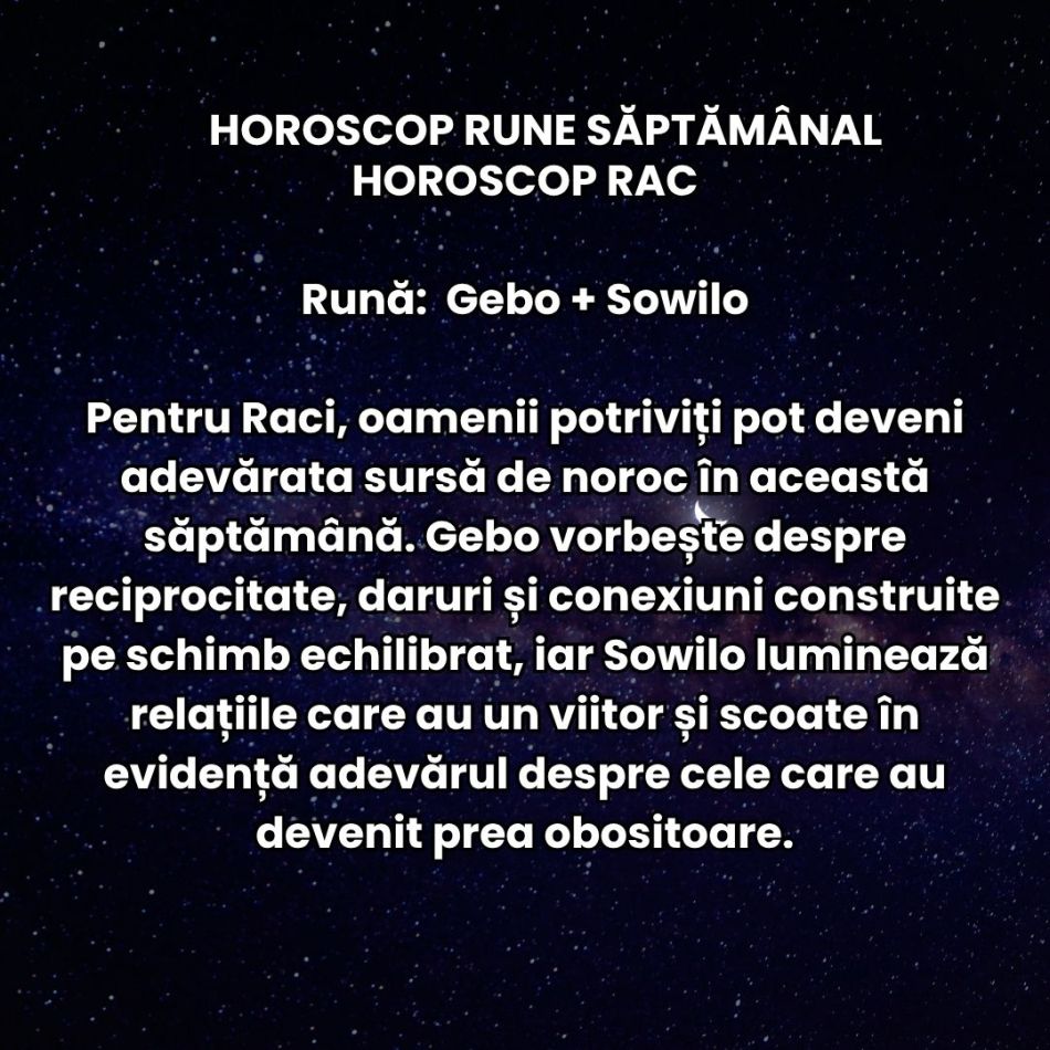 Horoscop Rune săptămâna 14-20 septembrie: Momentele electrizante trezesc în noi părți pe care le credeam uitate! 